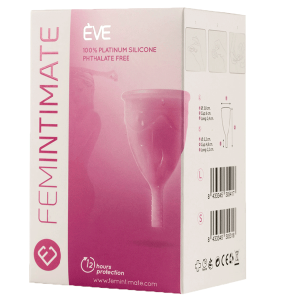Femintimate EVE S dydžio menstruacinė taurelė + prausiklis
