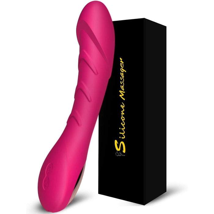 Classic G-spot vibrator stimulator with 12 vibration modes and silicone surface