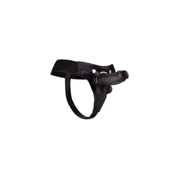 Realistic 8 inch black strap-on dildo – quality and comfort