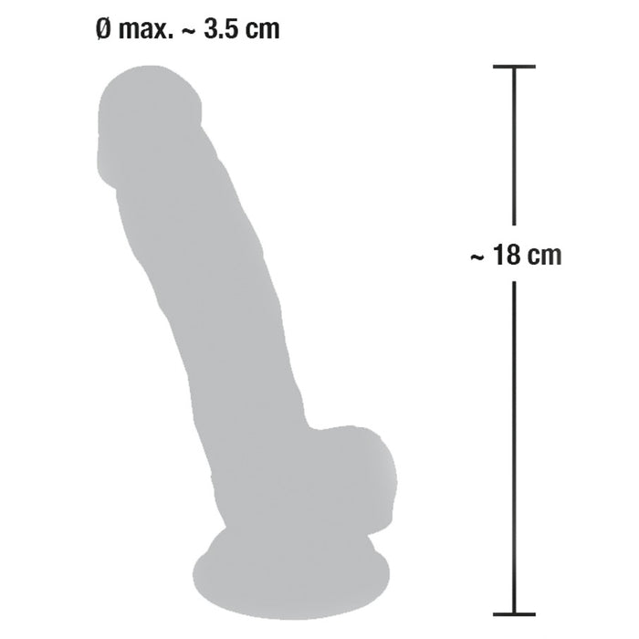 Medical Silicone Dildo 18 cm penio imitatorius