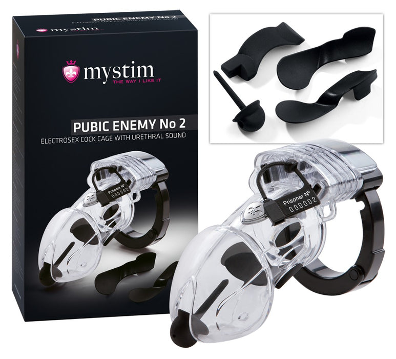 Pubic Enemy No. 2 – permatoma varpos mova su E-stim stimuliacija ir užraktu vyrams