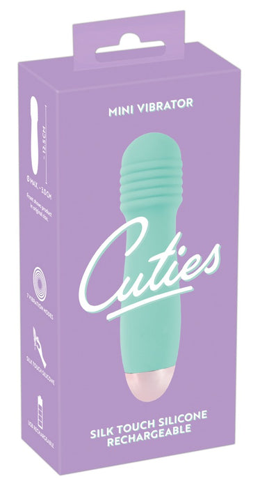 Cuties mini vibratorius su 7 vibracijos režimais – kompaktiškas, atsparus vandeniui, įkraunamas USB kabeliu