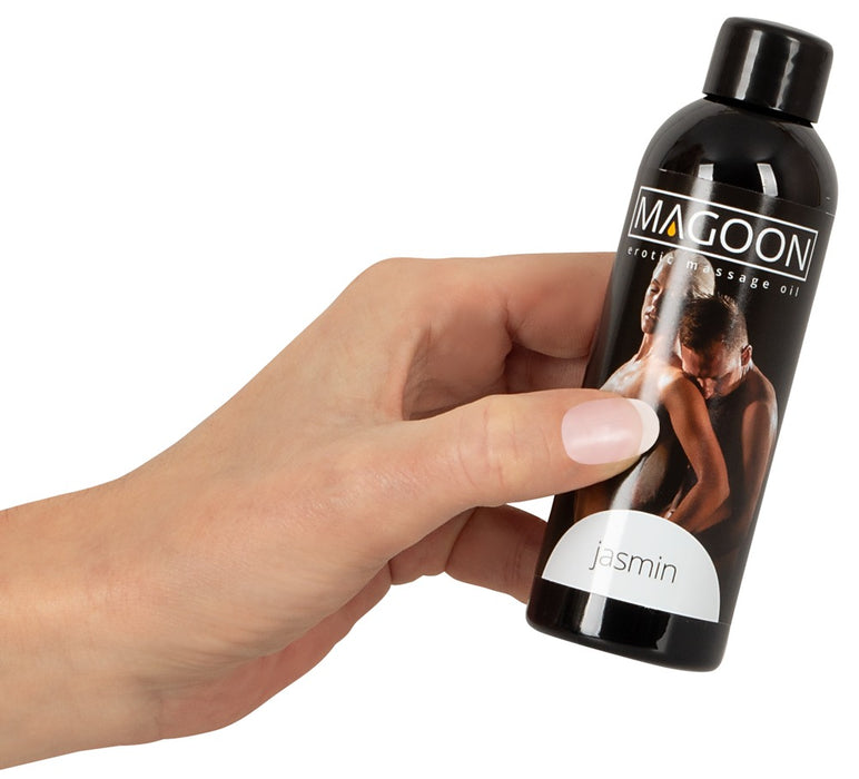 Erotic Massage Oil Jasmine Scent – Stimulating, Water-Soluble, 100 ml Bottle for Intimate Moments