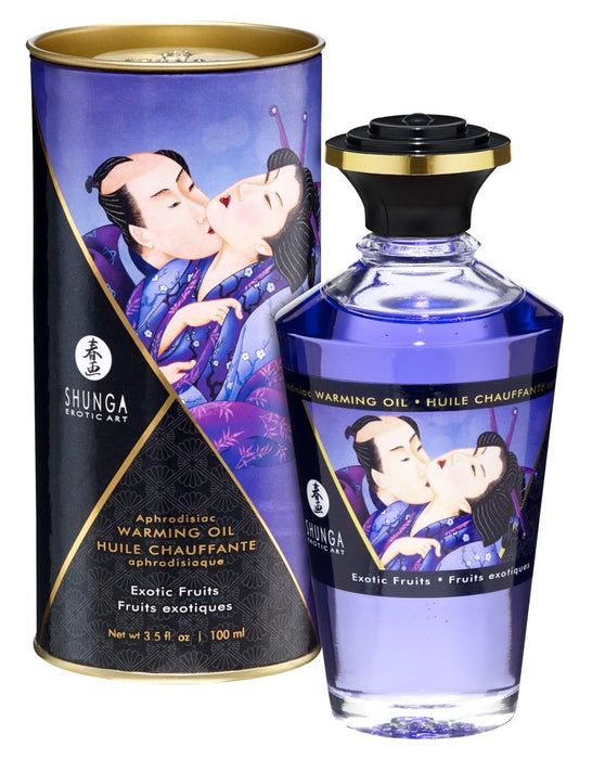 Luxurious Aphrodisiac Warming Massage Oil with Exotic Fruits Aroma – 100 ml