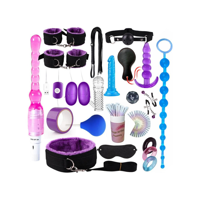 Išskirtinis 21 dalių BDSM rinkinys – praturtinkite savo naktis malonumu