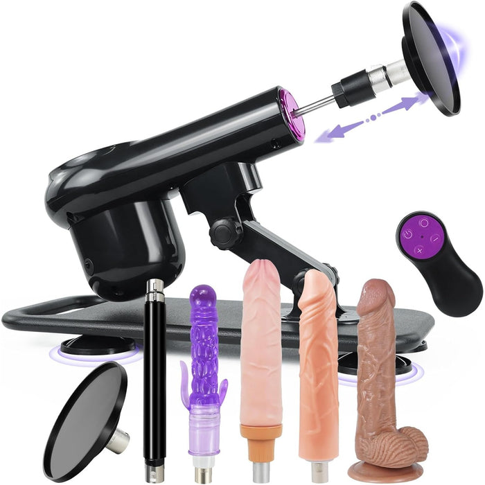 Automatic sexy machine for women with 5.5 cm telescopic movement and remote control