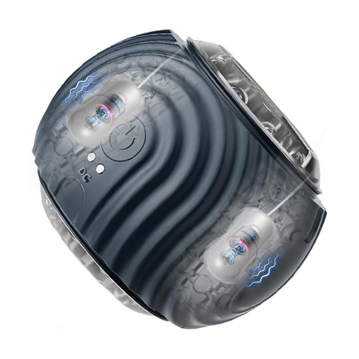 Automatinis Elektrinis Vyrų Masturbatorius su 10 Vibracijos Režimų ir Realistišku Dviviečiu Kanalų Dizainu