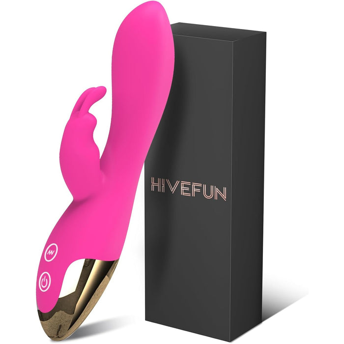 Vibratorius moterims su 10 režimų ir stipriais motorais dvigubai stimuliacijai