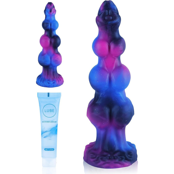 19.5 cm Mažas Monster Silikoninis Dildo su Stipria Prisiurbimo Pagrindu ir Unikaliu Dizainu