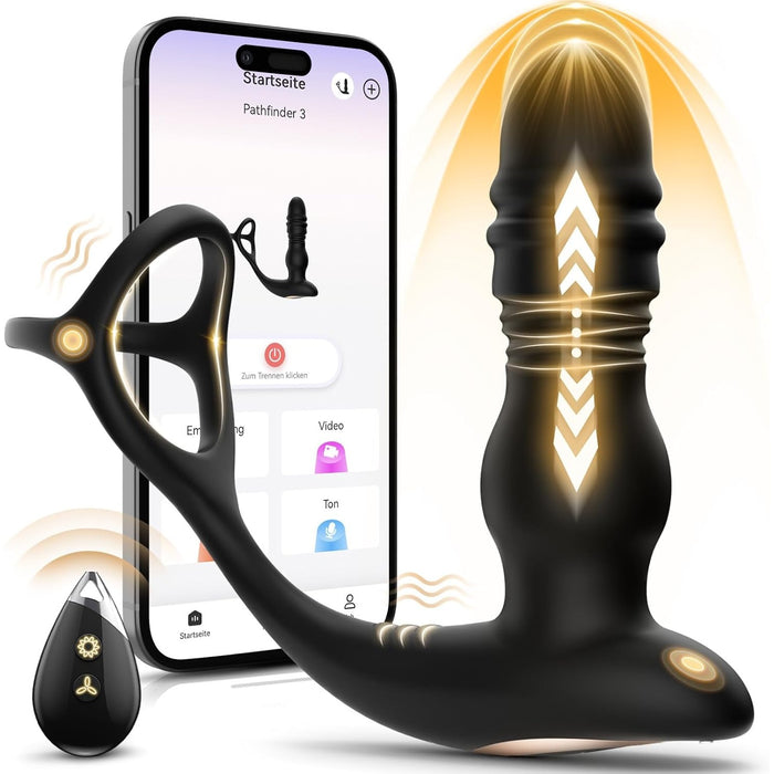 3in1 Anal Vibrator for Men with 7 Pulses and 7 Vibration Modes