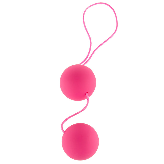 Funky Love Balls rožiniai vaginaliniai kamuoliukai