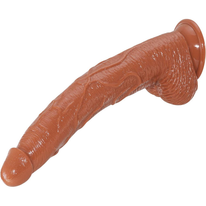 32 cm realistic large dildo with a smaller head and a strong attachment base