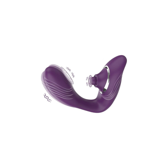 Hochfrequenz 2in1 Vibrator – Dviguba stimuliacija poroms su 10 režimų, atsparus vandeniui