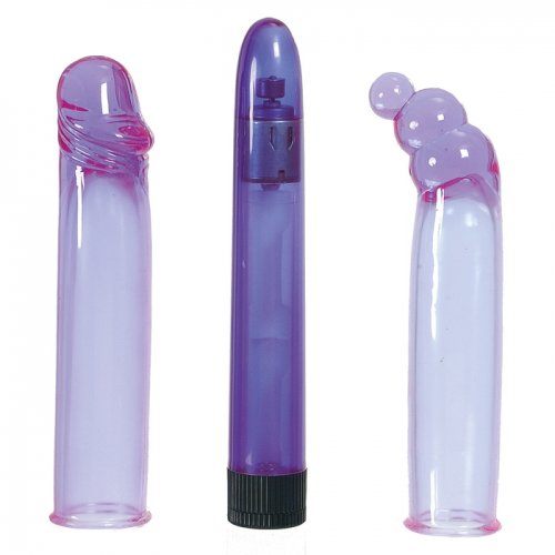 Crystal Sleevz vaginalinis vibratorius su priedais