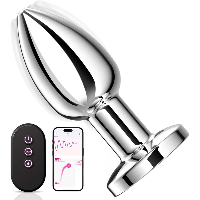 Anal vibrator for couples with 10 vibration modes and remote control