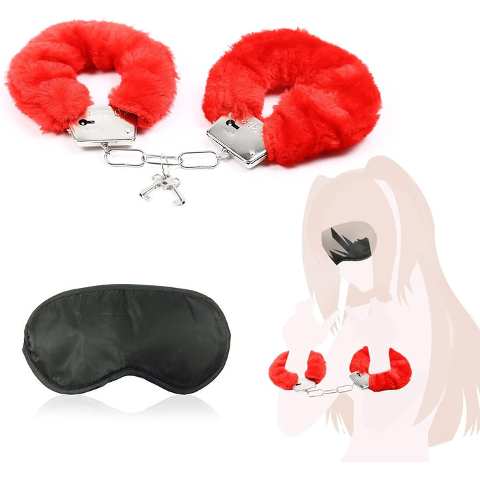 High Quality Handcuffs with Eye Mask – For Couples Amateur BDSM Games