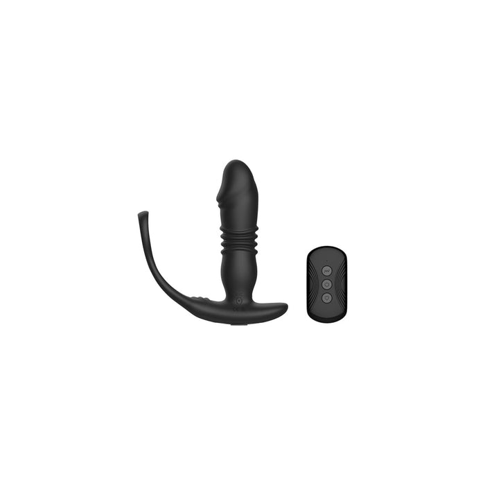 Ergonomic Anal Vibrator with Cock Ring and Remote Control