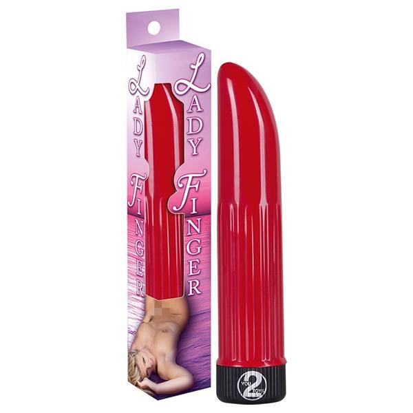 Lady Finger raudonas mini vibratorius