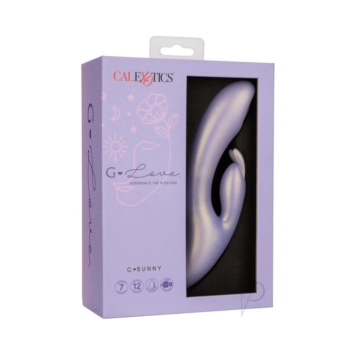 G-spot vibrator with 12 vibrations and 7 throbbing functions Purple