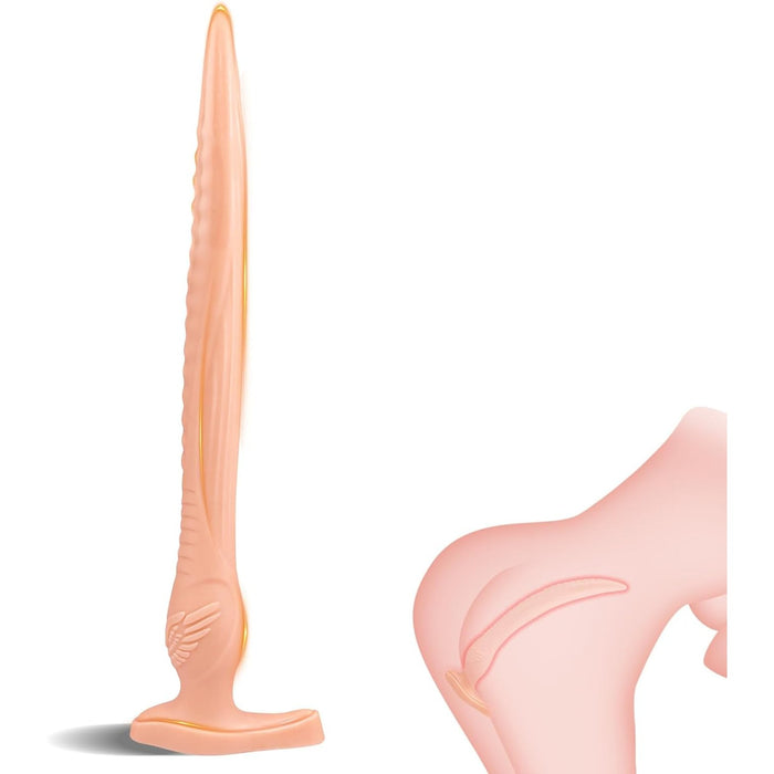 Long and Stimulating Dildo with Exclusive Texture for Intimate Pleasure