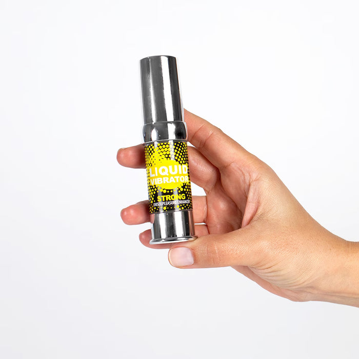 Strong unisex malonumo stiprintuvas – skystas vibratorius intymiai stimuliacijai 15 ml