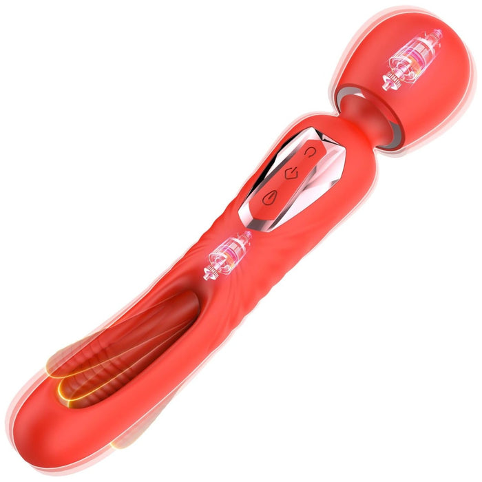 Women's 2-in-1 G-spot and clitoral stimulator with 7 vibrations and 10 pulsating modes
