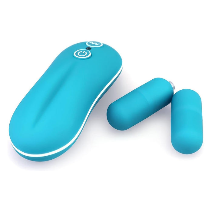 2 Vibro Eggs with 20 Modes – Silent Mini Vibrators with Cord Control for Women