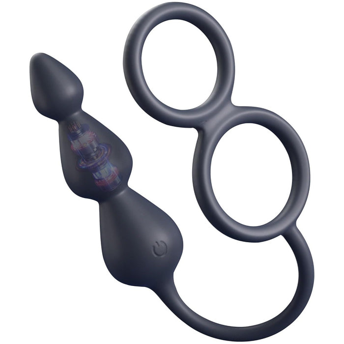 Men's 3-in-1 anal vibrator with 10 vibration modes and penis ring  Aistra
