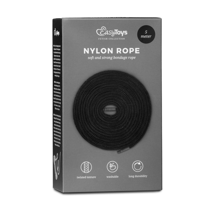 EasyToys Nylon Rope juoda virvė 5m