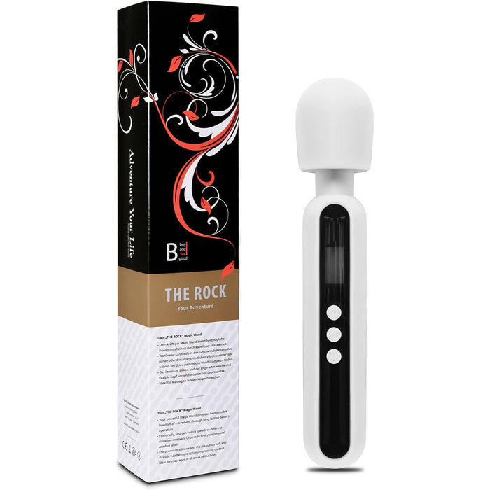 "THE ROCK XL" 23.5 cm ultra-powerful vibrating massager for women with screen