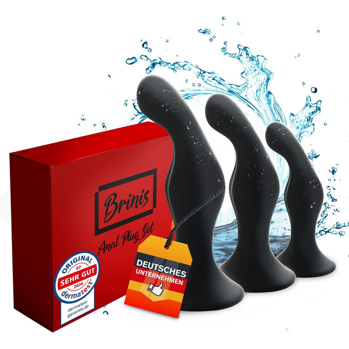 3-Piece Silicone Anal Plug Set for Beginners and Advanced Users