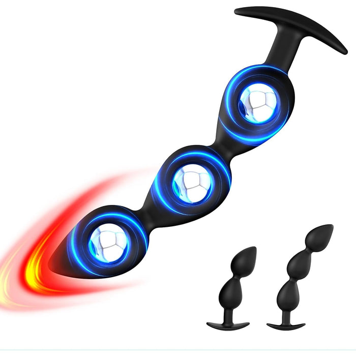 Buttplug silicone anal plug with internal ball – soft and comfortable