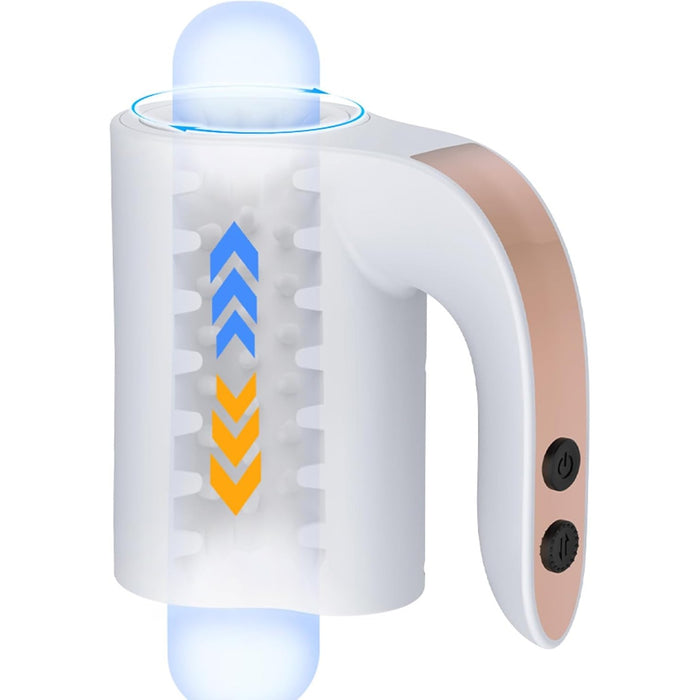 Automatinis Elektrinis Masturbatorius Vyrams su 10 Judesių Režimų