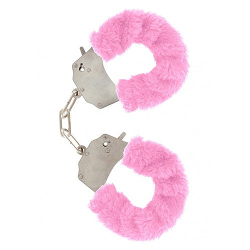 Furry Fun Cuffs rožiniai pūkuoti antrankiai