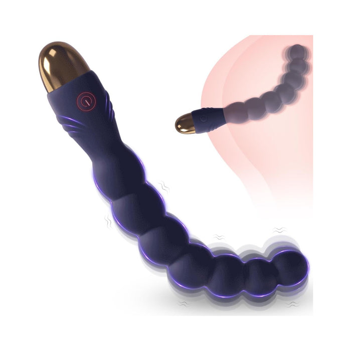 Analinis kaištis su 7 analinėmis granulėmis ir 10 vibracijos režimų USB įkrovimu