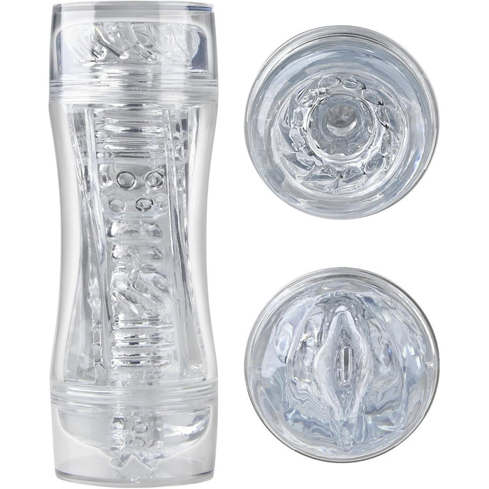 Masturbatorius vyrams su 3D realistiška makštimi ir dviguba anga