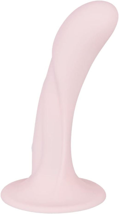 Rechargeable curved G-spot vibrator made of silicone, waterproof