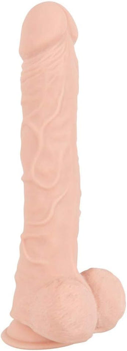 Natural design large dildo with strong attachment base