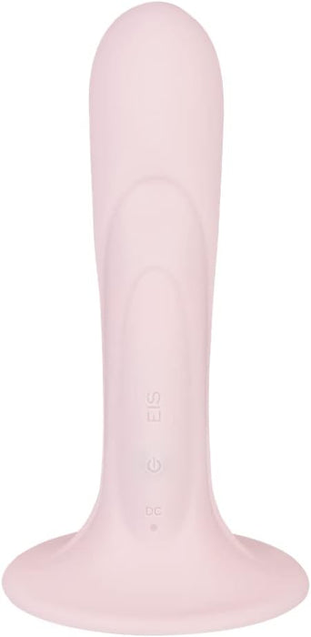 Rechargeable curved G-spot vibrator made of silicone, waterproof