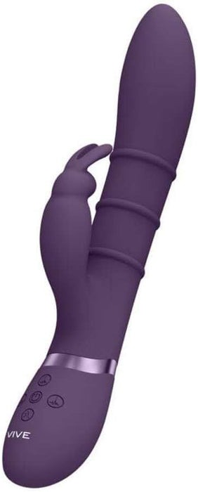 Stylish G-spot vibrator with dual stimulation and 7 frequencies