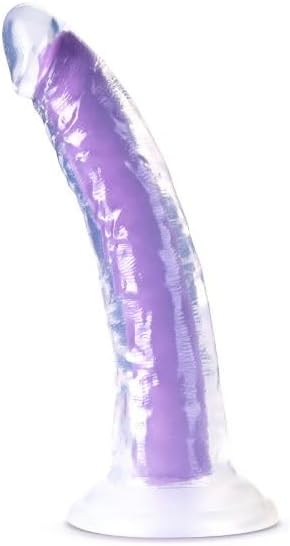 Neo Elite šviečiantis tamsoje 7 colių silikoninis dvigubo tankio dildo