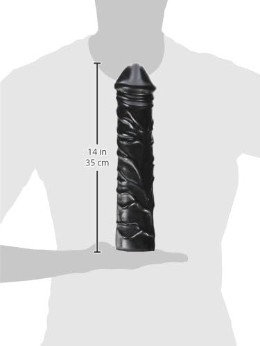 Belgo Prism 31 cm black Monster X-Man dildo made of hard rubber