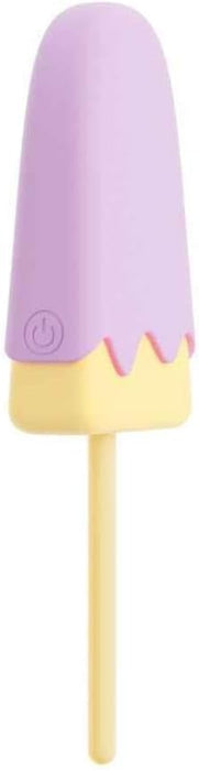 Vibrating Popsicle-shaped top vibrator 13.5 cm, bright colors