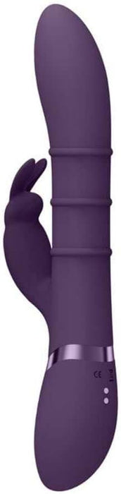 Stylish G-spot vibrator with dual stimulation and 7 frequencies