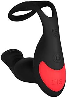 Prostatos stimuliatorius su penio žiedu, įkraunamas ir atsparus vandeniui