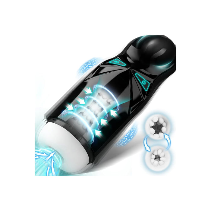 Electric masturbator for men with 7 suction modes and 10 vibrations
