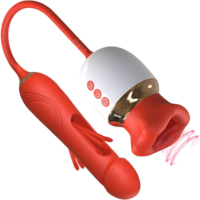 3in1 G taško vibratorius moterims su 7 režimais – siurbimas, spyriai, vibracija