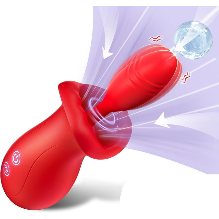Universal 2-in-1 Clitoral and G-spot Massager with 3 Suction and 10 Vibration Modes