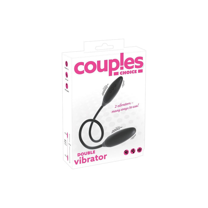 Juodas poroms skirtas dvigubas silikoninis vibratorius 65 cm ilgio