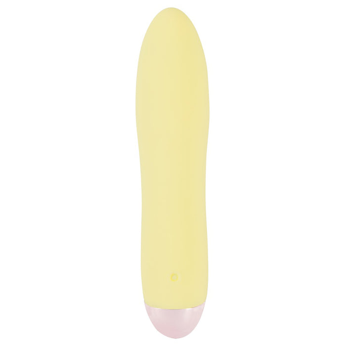 Cuties geltonas mini vaginalinis vibratorius